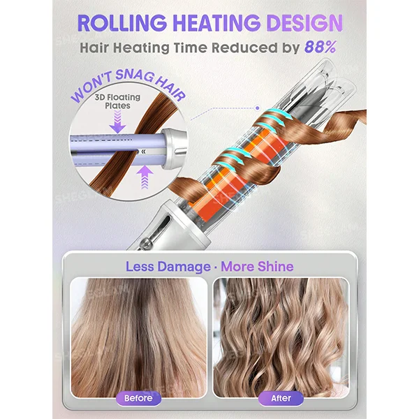 فر کننده و حالت دهنده مو شیگلم مدل Airflow Styler Pro-۲۵mm (۱)