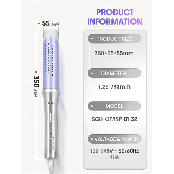 فر کننده-مو-شیگلم-مدل Airflow-Styler-Pro-۳۲mm (۵)